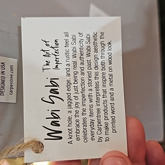 Wabi Sabi Saying Wook Block - Picture 2 of 2